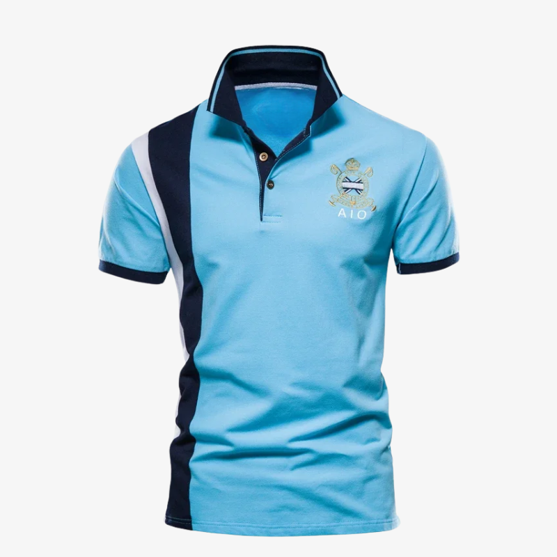 Graz Sportliches Polo-Team Shirt mit exklusivem Wappen-Stick
