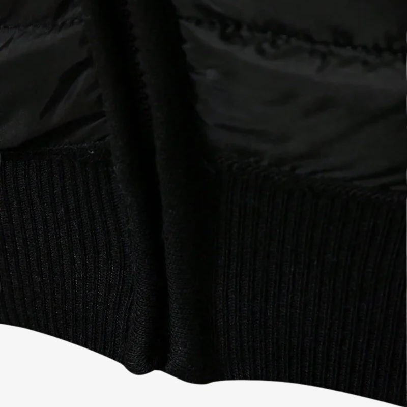 Lars Hybrid-Strickjacke mit Thermo-Steppung und Karo-Futter