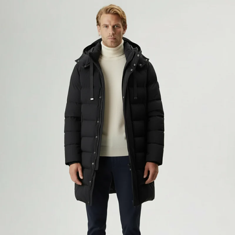 St. Moritz Technischer Daunen-Parka für Herren mit Kapuze