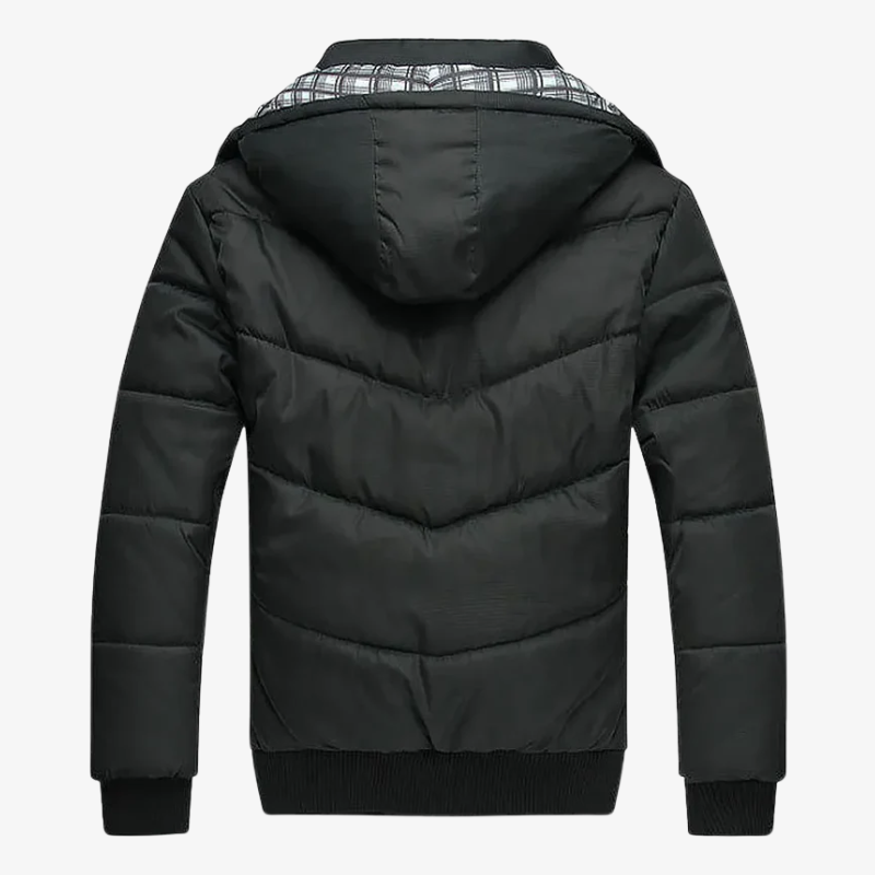 Graz Winter-Pufferjacke mit Karo-Innenfutter