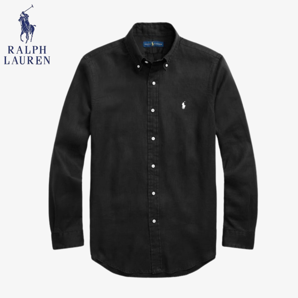 Classic Linen Polo RL Lugano Button-Down Shirt