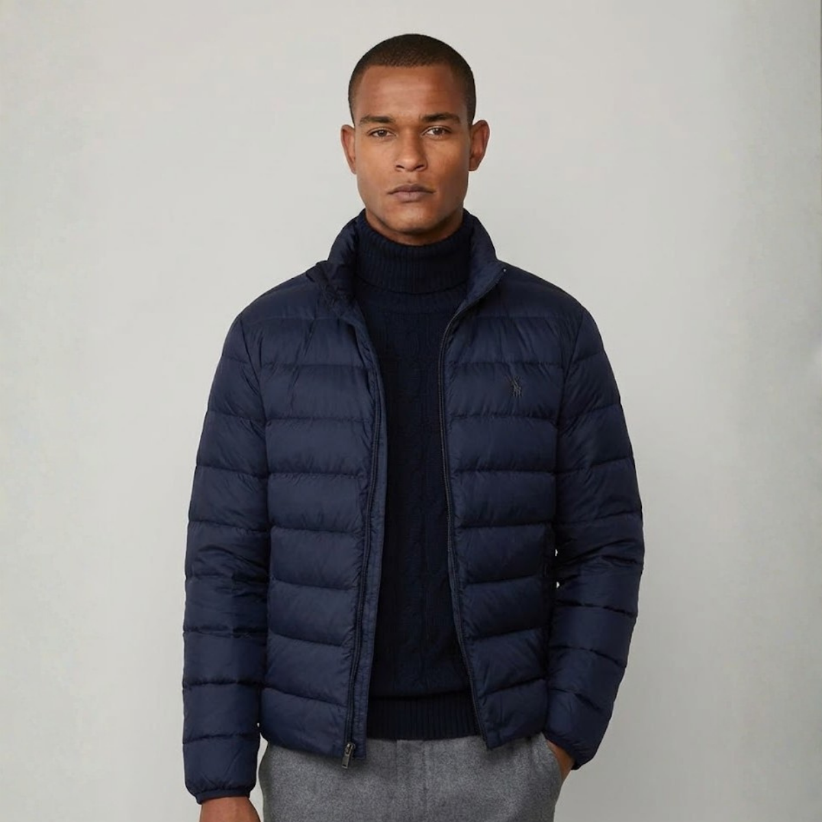Polo RL Zermatt Lightweight Quilted Jacket with Stand-Up Collar