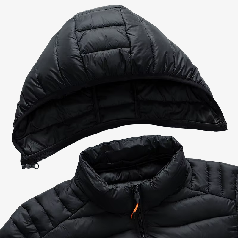 Elias Ultra-Light Steppjacke mit abnehmbarer Kapuze