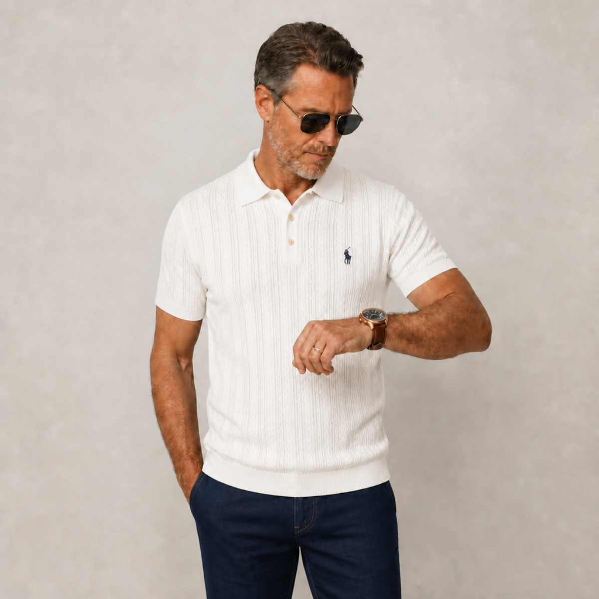 Textured Polo Shirt RL | Clearance Sale