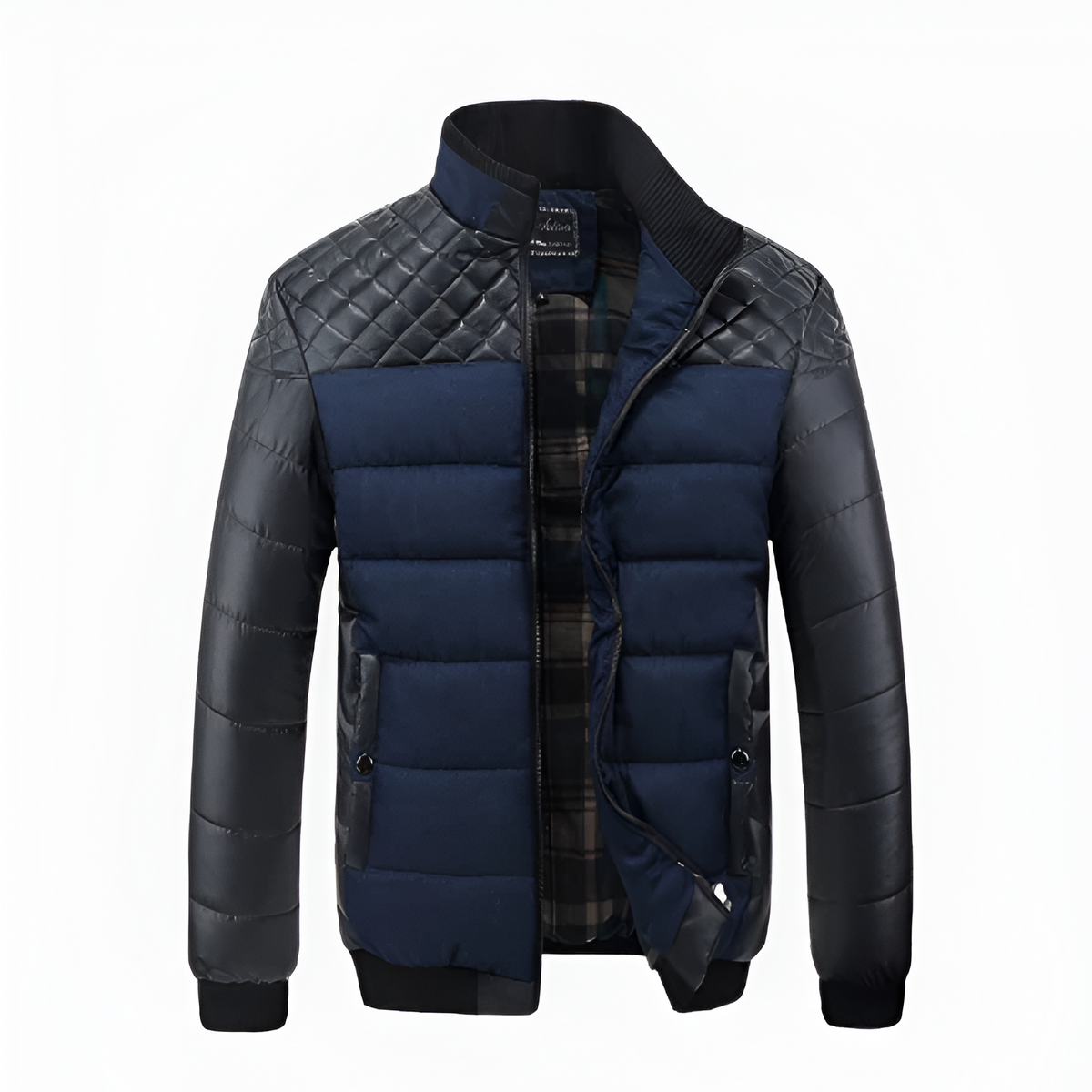 Graz Gesteppte Hybrid-Winterjacke mit Karo-Innenfutter