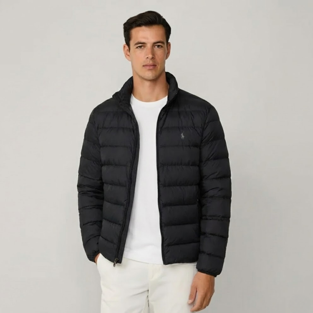 Polo RL Zermatt Lightweight Quilted Jacket with Stand-Up Collar