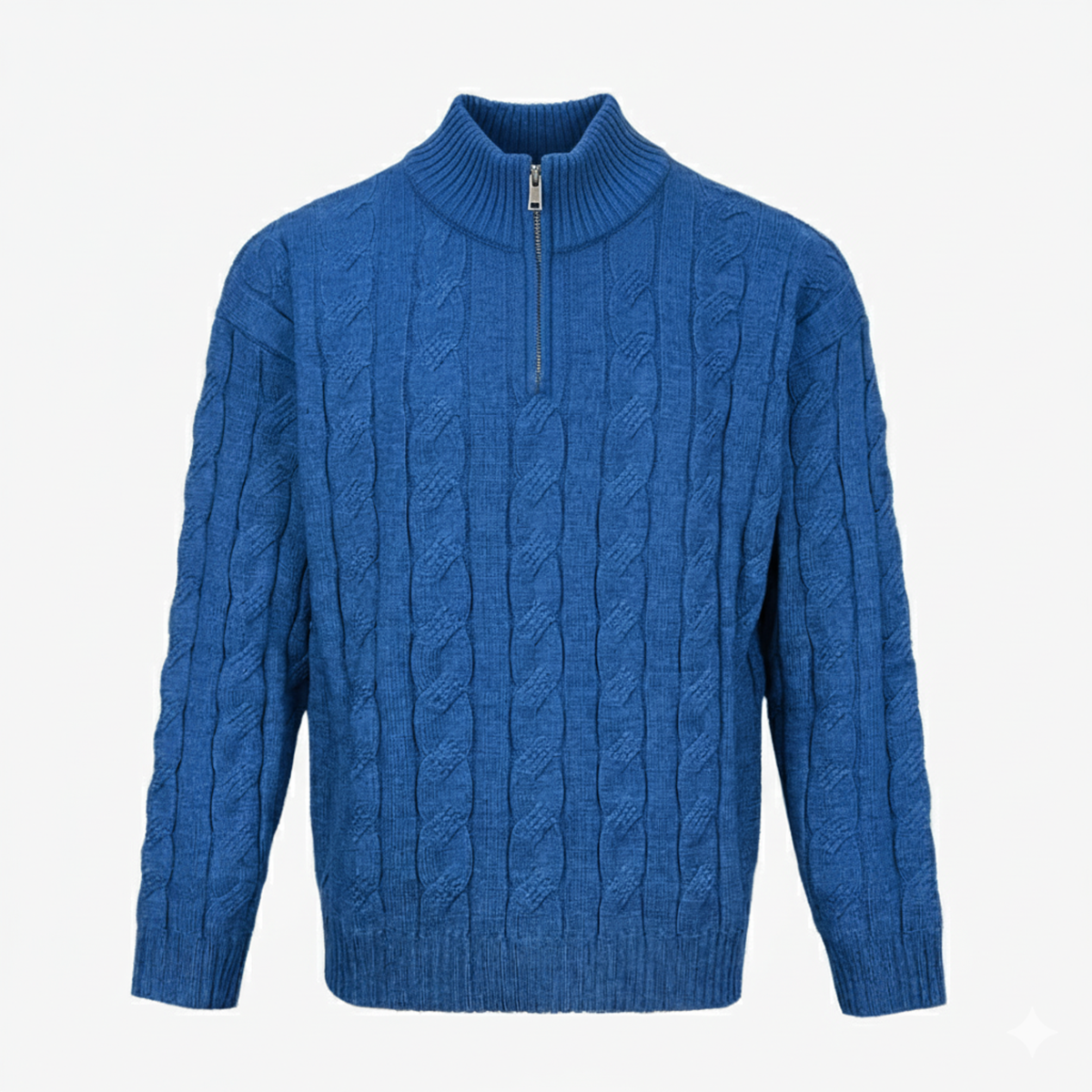 St. Moritz Troyer-Pullover aus Zopfstrick mit Reißverschluss
