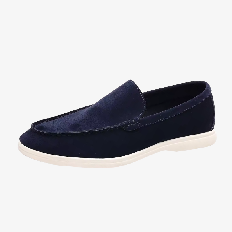Mainz Classic Suede Moccasins with Metal Buckle