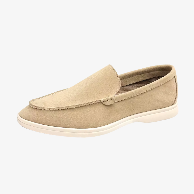 Mainz Classic Suede Moccasins with Metal Buckle