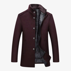 Hamburg Modularer Wollmantel mit herausnehmbarer Thermo-Weste