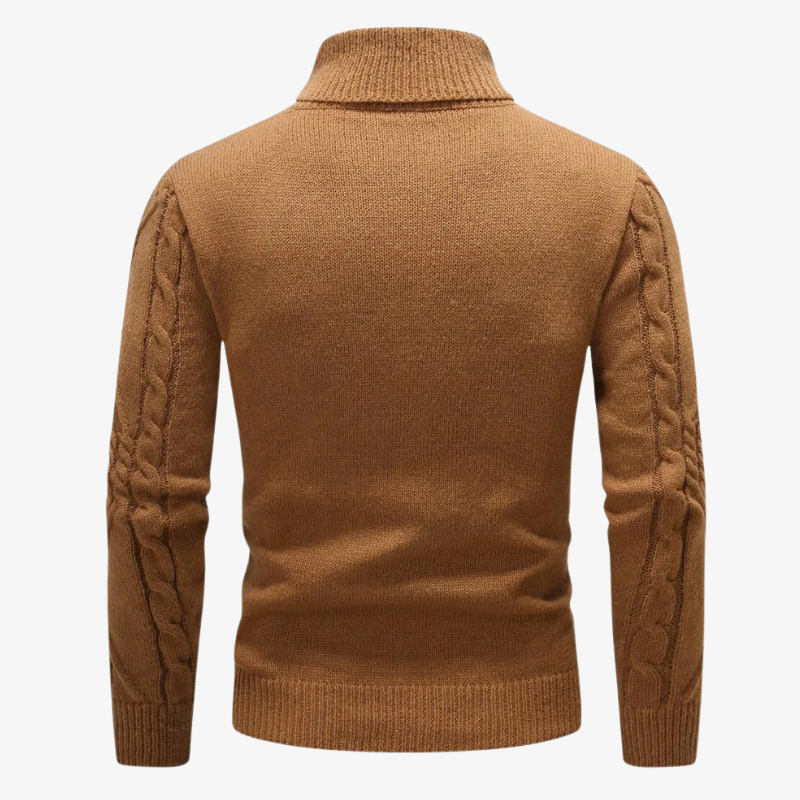 St. Moritz Hybrid-Strickjacke mit Stehkragen und Wattierung