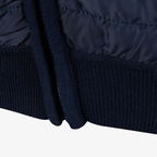 Lars Hybrid-Strickjacke mit Thermo-Steppung und Karo-Futter