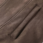 Graz Winterjacke aus Wildleder-Optik mit Lammfell-Imitat-Futter