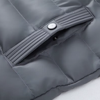 Graz Hybrid-Steppjacke mit Kapuze und Fleece-Ärmeln