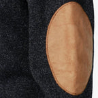 Tirol Outdoor-Pullover mit Knöpfen und Ellbogen-Patches