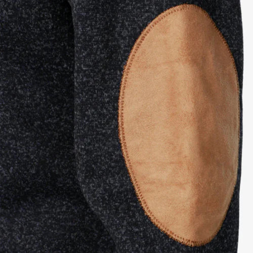 Tirol Outdoor-Pullover mit Knöpfen und Ellbogen-Patches