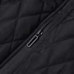 Graz Hybrid-Pufferjacke mit Rautensteppung und Karo-Futter