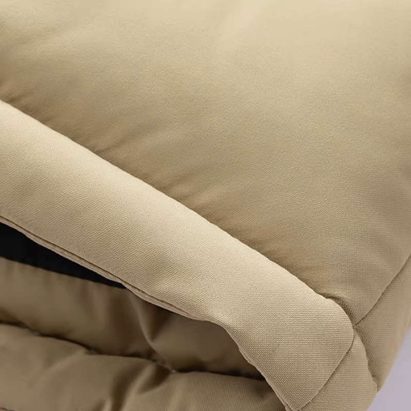 Graz Hybrid-Cord-Pufferjacke mit Kapuze