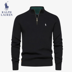 Polo RL Hallen Struktur-Strickjacke mit Reißverschluss und Stehkragen
