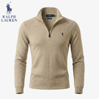 Eleganter Feinstrick-Pullover Polo RL Innsbruck mit Half-Zip