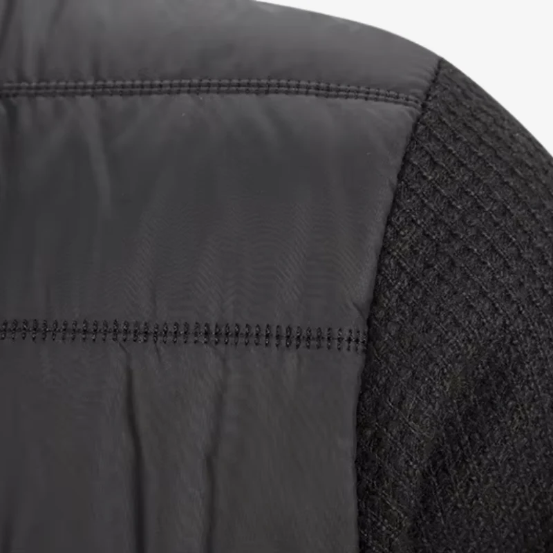 Vaduz Premium Strickjacke mit Struktur-Relief und Stehkragen