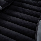 Graz Hybrid-Steppjacke mit Kapuze und Fleece-Ärmeln