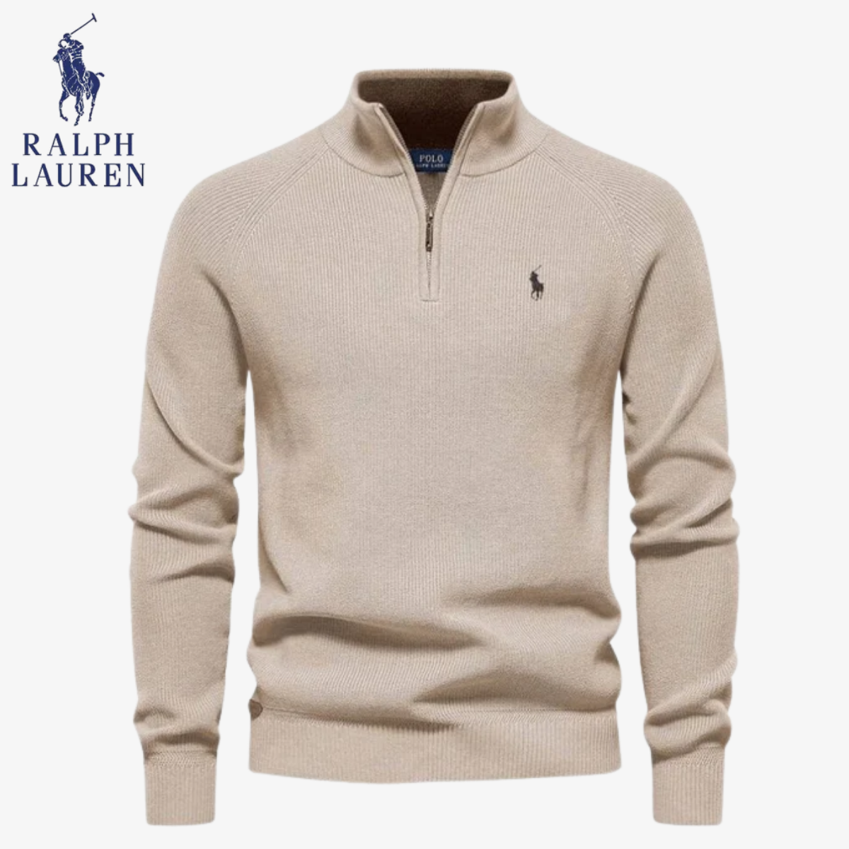 Polo RL Wollpullover mit Half-Zip | Herbst-Vorschau