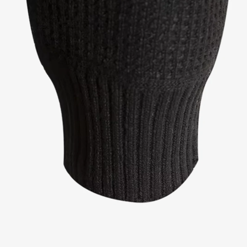 Vaduz Premium Strickjacke mit Struktur-Relief und Stehkragen