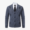 Salzburg Klassischer Cardigan mit Argyle-Muster und V-Ausschnitt