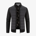 Vaduz Premium Strickjacke mit Struktur-Relief und Stehkragen