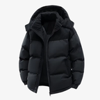 Graz Hybrid-Cord-Pufferjacke mit Kapuze