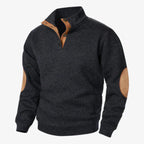 Tirol Outdoor-Pullover mit Knöpfen und Ellbogen-Patches