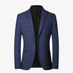 Innsbruck Slim-Fit Sakko mit Windowpane-Karo