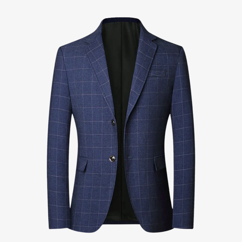 Innsbruck Slim-Fit Sakko mit Windowpane-Karo