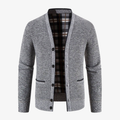 Bern Klassische Strickjacke mit V-Ausschnitt und Knöpfen