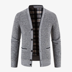Bern Klassische Strickjacke mit V-Ausschnitt und Knöpfen