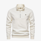Mainz Quarter-Zip Sweatshirt mit Stehkragen und Brusttasche