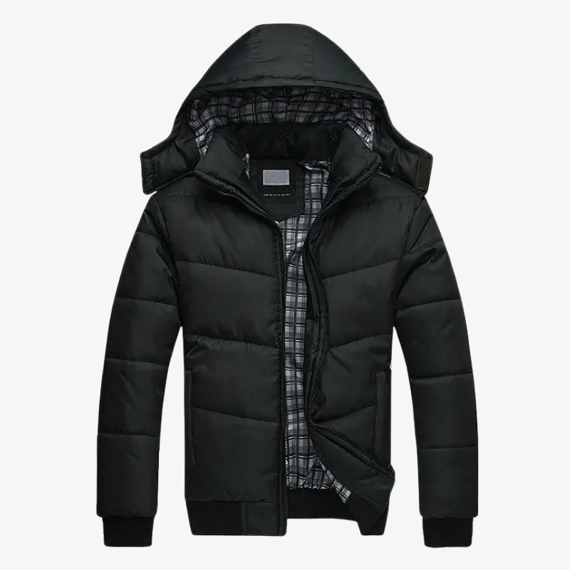 Graz Winter-Pufferjacke mit Karo-Innenfutter