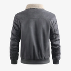 Graz Winterjacke aus Wildleder-Optik mit Lammfell-Imitat-Futter