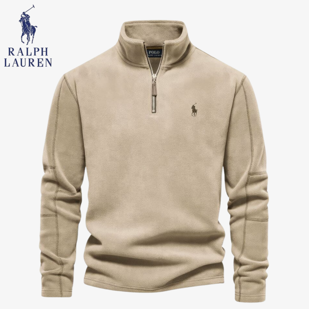 Fleece-Pullover Polo RL Davos mit Half-Zip