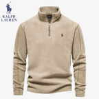 Fleece-Pullover Polo RL Davos mit Half-Zip