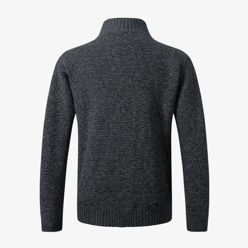 Graz Hybrid-Strickjacke mit Rautensteppung und Flanellfutter
