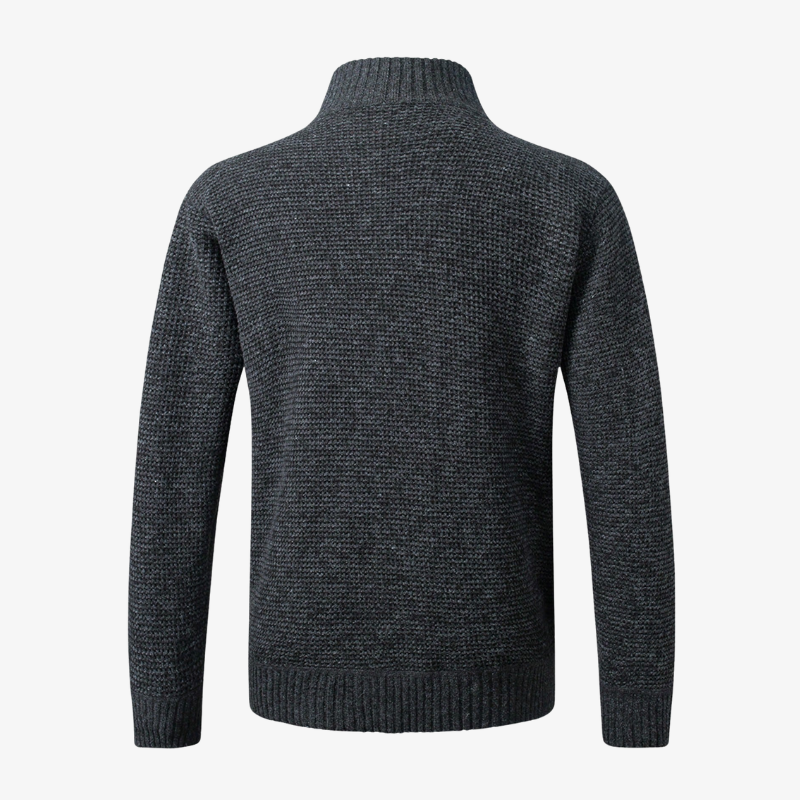 Graz Hybrid-Strickjacke mit Rautensteppung und Flanellfutter