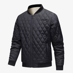 Graz Hybrid-Pufferjacke mit Rautensteppung und Karo-Futter