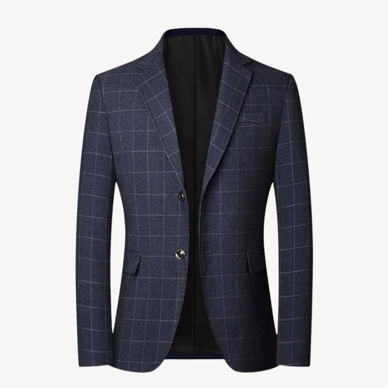 Innsbruck Slim-Fit Sakko mit Windowpane-Karo