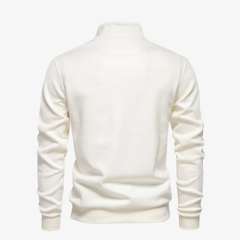 Mainz Quarter-Zip Sweatshirt mit Stehkragen und Brusttasche