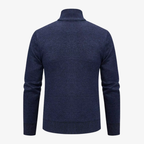 Innsbruck Strickjacke mit geometrischem Relief-Muster und Stehkragen