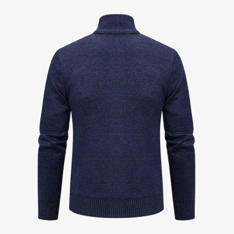 Innsbruck Strickjacke mit geometrischem Relief-Muster und Stehkragen