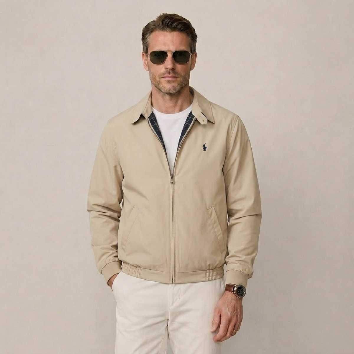 Polo RL Waterproof Bomber Jacket with Stand-Up Collar | Clearance Sale