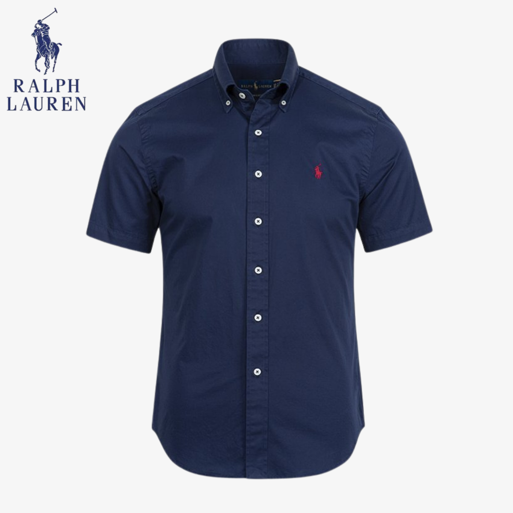 Klassisches Kurzarm-Hemd Polo RL Zürich mit Button-Down-Kragen